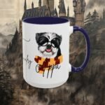 Appa Wizard Pet Portrait | House color themed Coffee Mugs, 11oz, 15oz - Image 8