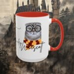Wizard Pet Portrait | House color themed Coffee Mugs, 11oz, 15oz - Image 9