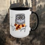 Wizard Pet Portrait | House color themed Coffee Mugs, 11oz, 15oz - Image 7