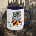 Wizard Pet Portrait | House color themed Coffee Mugs, 11oz, 15oz - Image 5