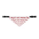 I must not meow lies | Clip-On Pet Bandana - Image 2