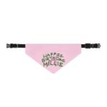 Custom Birthday Cake Bandana  | Clip-On Pet Bandana - Image 2