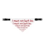 I must not bark lies | Clip-On Pet Bandana - Image 3
