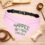 Custom Birthday Bandana | Clip-On Pet Bandana