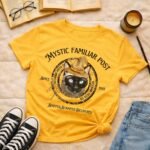 Mystic Familar Post Personalized Wizard Pet Portrait | T-shirt - Image 4