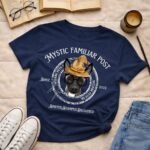 Mystic Familar Post Personalized Wizard Pet Portrait | T-shirt