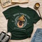 Mystic Familar Post Personalized Wizard Pet Portrait | T-shirt - Image 6
