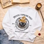 Mystic Familiar Post Personalized Wizard Pet Portrait | Sweatshirt - Image 2