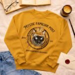 Mystic Familiar Post Personalized Wizard Pet Portrait | Sweatshirt - Image 4