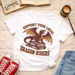 Support your local dragon rider | T-shirt - Image 3