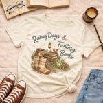 Rainy days & fantasy books |T-shirt - Image 4
