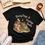 Rainy days & fantasy books |T-shirt - Image 3